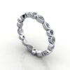 Round Brilliant Eternity Diamond Ring White Gold RE3 3D
