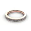 Princess Cut Eternity Diamond Ring Rose Gold RE4 LF