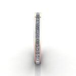 Princess Cut Eternity Diamond Ring Rose Gold RE4 SV