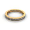 Princess Cut Eternity Diamond Ring Yellow Gold RE4 LF