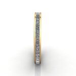Princess Cut Eternity Diamond Ring Yellow Gold RE4 SV