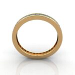 Princess Cut Eternity Diamond Ring Yellow Gold RE4 TF