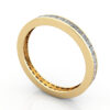 Thumb Princess Cut Eternity Diamond Ring Yellow Gold RE4 3D