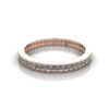 Round Brilliant Eternity Diamond Ring Rose Gold RE5 LF