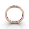 Round Brilliant Eternity Diamond Ring Rose Gold RE5 TF