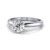 Round Brilliant Solitaire Diamond Ring Platinum RS2 LF Round Brilliant Solitaire Diamond Ring Platinum RS2 LF