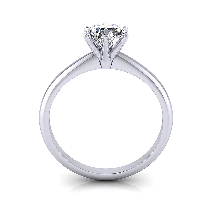 Round Brilliant Solitaire Diamond Ring Platinum RS2 TF Round Brilliant Solitaire Diamond Ring Platinum RS2 TF