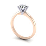 Round Brilliant Solitaire Diamond Ring Rose Gold RS2 3D Round Brilliant Solitaire Diamond Ring Rose Gold RS2 3D