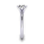 Round Brilliant Solitaire Diamond Ring White Gold RS2 SV