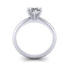 Round Brilliant Solitaire Diamond Ring White Gold RS2 TF