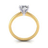 Round Brilliant Solitaire Diamond Ring Yellow Gold RS2 TF