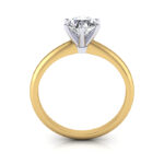 Round Brilliant Solitaire Diamond Ring Yellow Gold RS2 TF Round Brilliant Solitaire Diamond Ring Yellow Gold RS2 TF