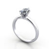 Marquise Cut Solitaire Diamond Ring Platinum RS2 3D