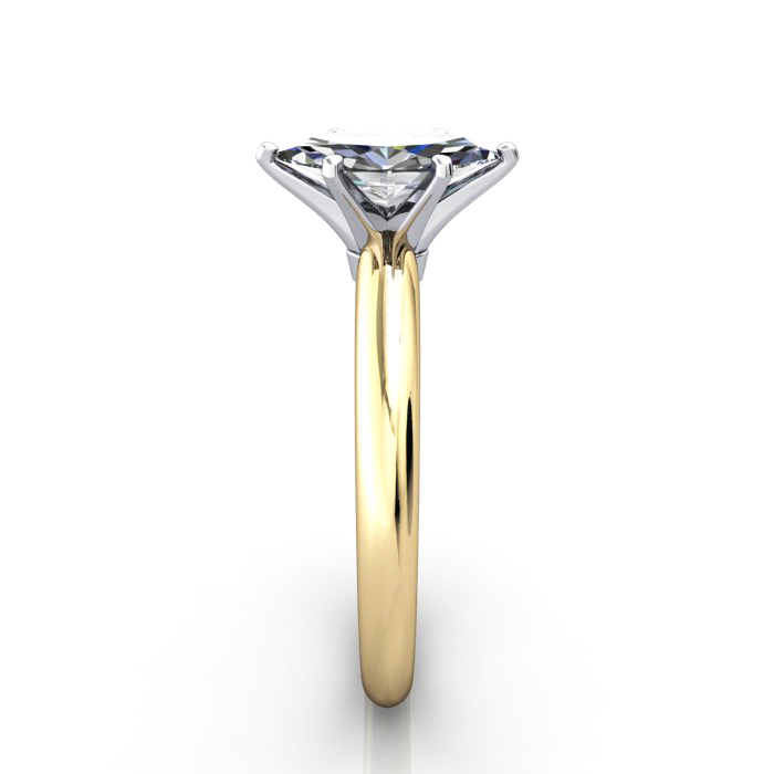 Marquise Cut Solitaire Diamond Ring Yellow Gold RS2 SV
