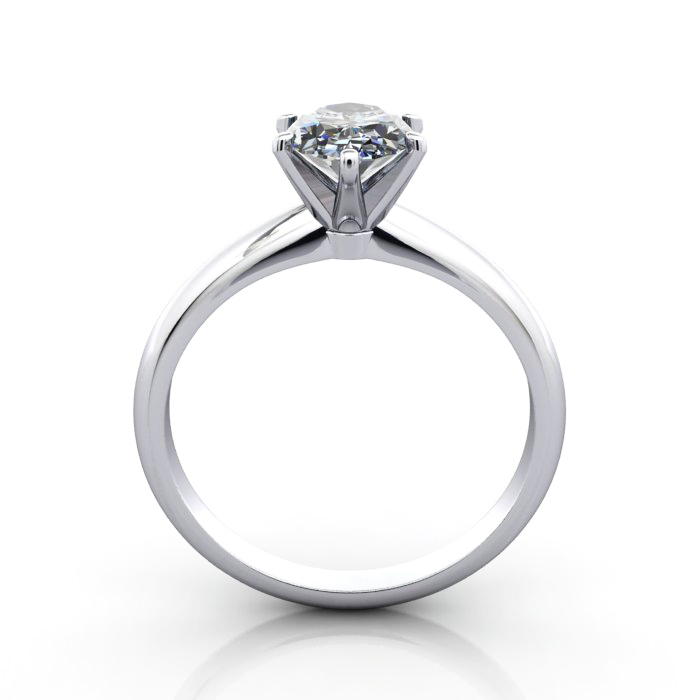 Oval Cut Solitaire Diamond Ring Platinum RS2 TF Oval Cut Solitaire Diamond Ring Platinum RS2 TF