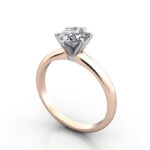 Oval Cut Solitaire Diamond Ring Rose Gold RS2 3D Oval Cut Solitaire Diamond Ring Rose Gold RS2 3D