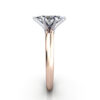 Oval Cut Solitaire Diamond Ring Rose Gold RS2 SV