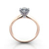Oval Cut Solitaire Diamond Ring Rose Gold RS2 TF