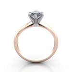 Oval Cut Solitaire Diamond Ring Rose Gold RS2 TF Oval Cut Solitaire Diamond Ring Rose Gold RS2 TF
