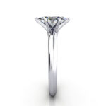 Oval Cut Solitaire Diamond Ring White Gold RS2 SV