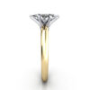 Oval Cut Solitaire Diamond Ring Yellow Gold RS2 SV
