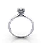 Pear Cut Solitaire Diamond Ring Platinum RS2 TF
