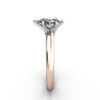 Pear Cut Solitaire Diamond Ring Rose Gold RS2 SV