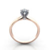 Pear Cut Solitaire Diamond Ring Rose Gold RS2 TF