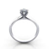 Pear Cut Solitaire Diamond Ring White Gold RS2 TF