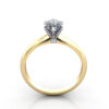 Pear Cut Solitaire Diamond Ring Yellow Gold RS2 TF
