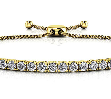 Diamond Bracelet SB845-BL Yellow Gold thumb