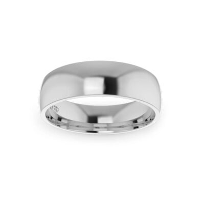 Platinum Gents Quarter Round Wedding Ring